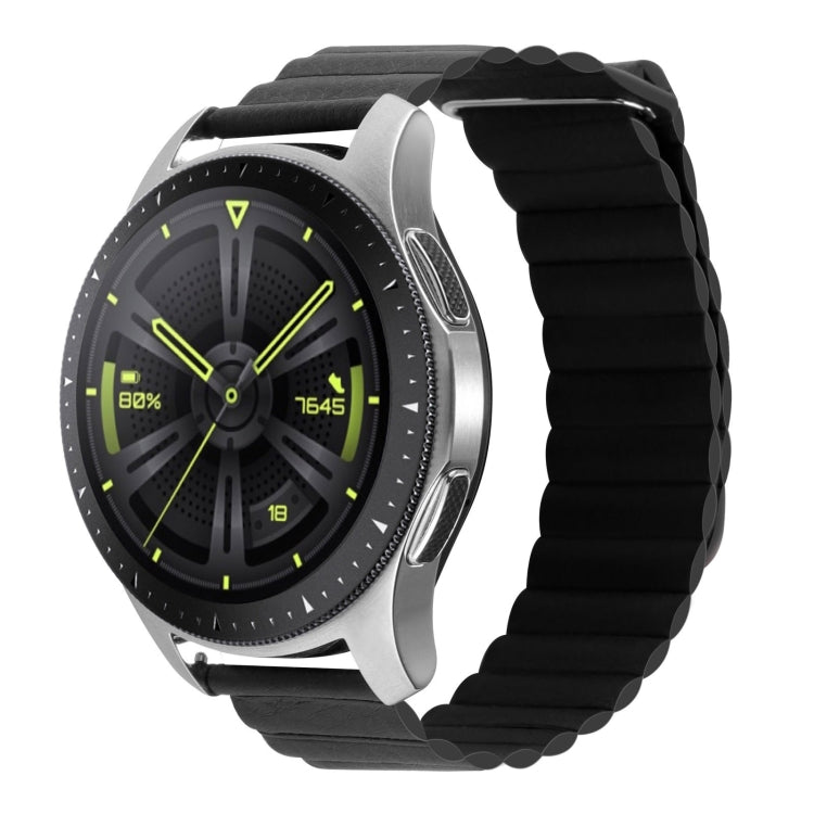 20mm Universal Magnetic Loop Leather Watch Band, For Amazfit GTS 4 / GTS 4 Mini / GTS 3