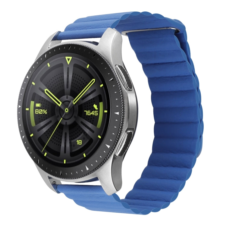20mm Universal Magnetic Loop Leather Watch Band, For Amazfit GTS 4 / GTS 4 Mini / GTS 3