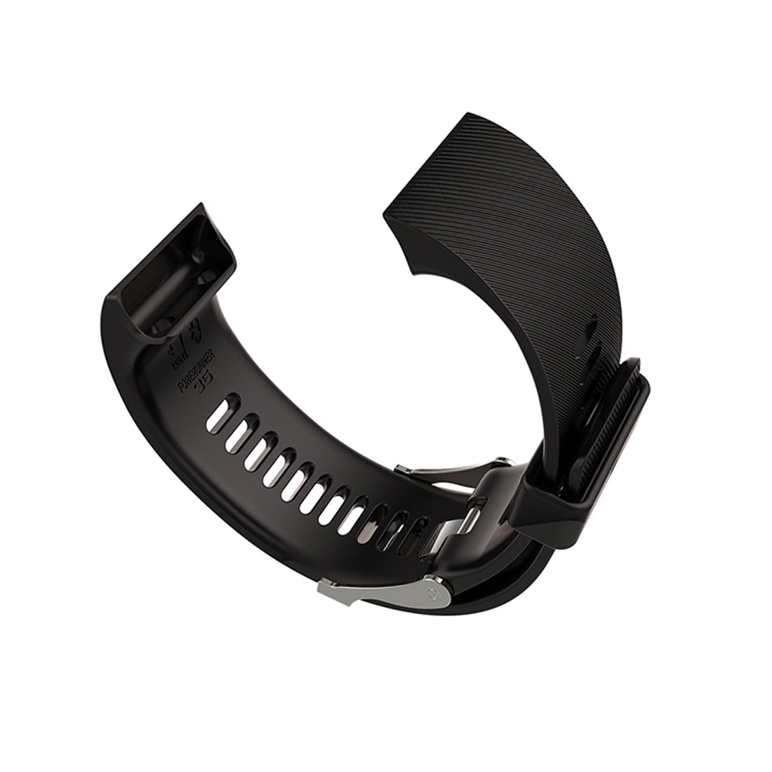 For Garmin Forerunner 30 / 35 Silicone Watch Band(Black)