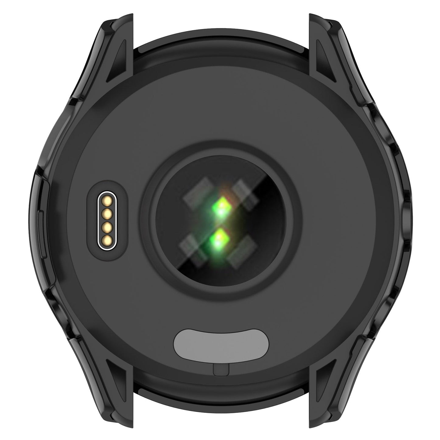 For Garmin Forerunner 265 PC + Tempered Glass Film Integrated Watch Protective Case(Black)