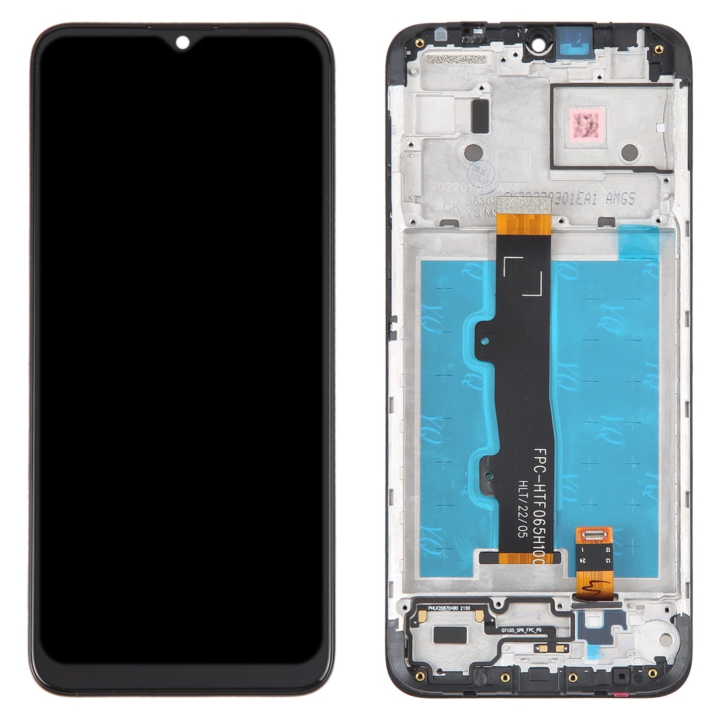 Original LCD Screen For Motorola Moto E7 Power / E7i Power Digitizer Full Assembly With Frame