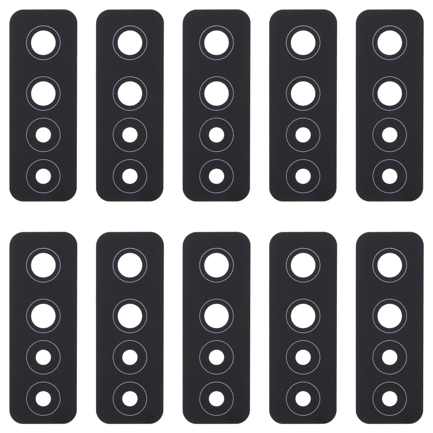 For Tecno Camon 17 Pro CG8 10pcs Back Camera Lens