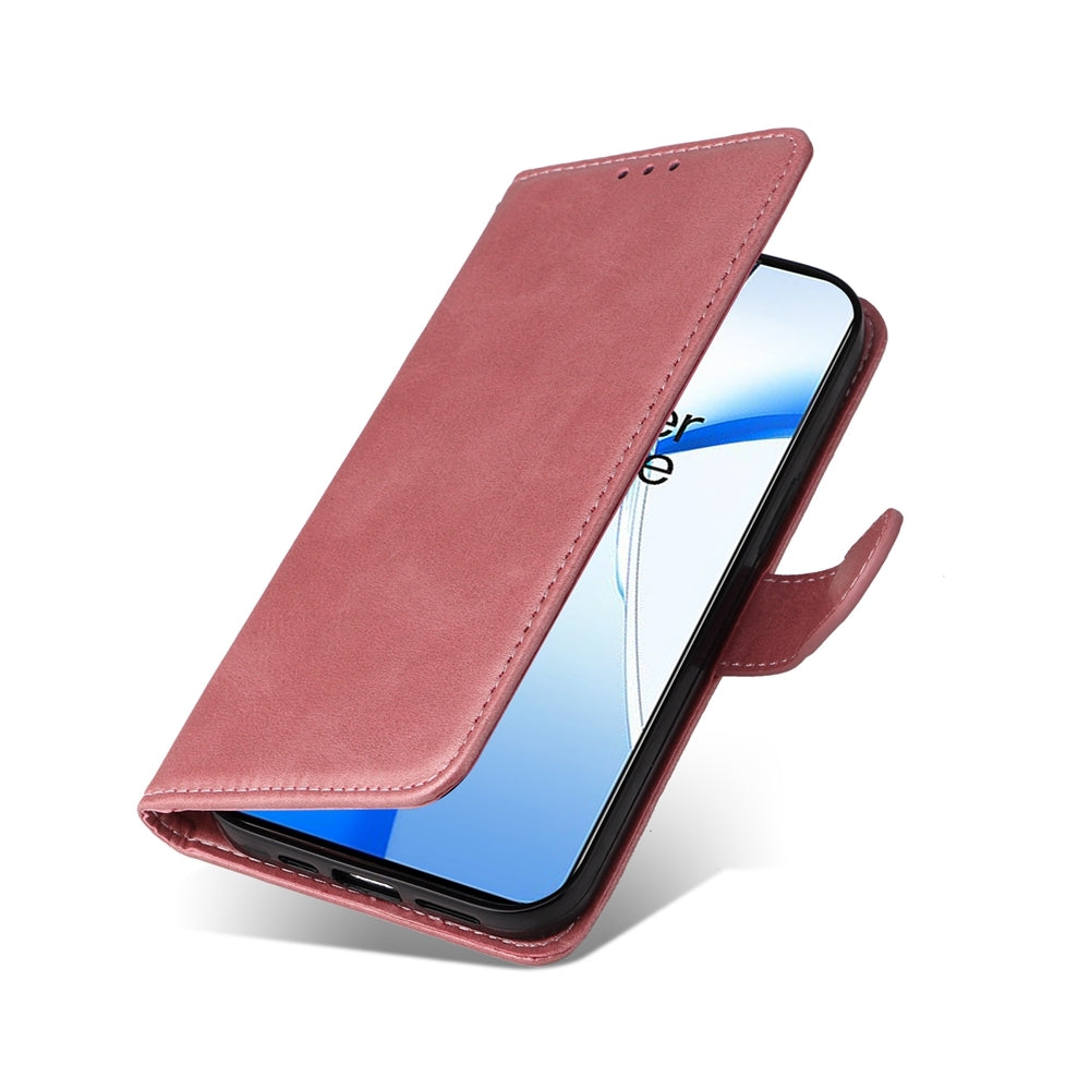 For OPPO K12 Classic Calf Texture Flip Leather Phone Case(Rose Gold)