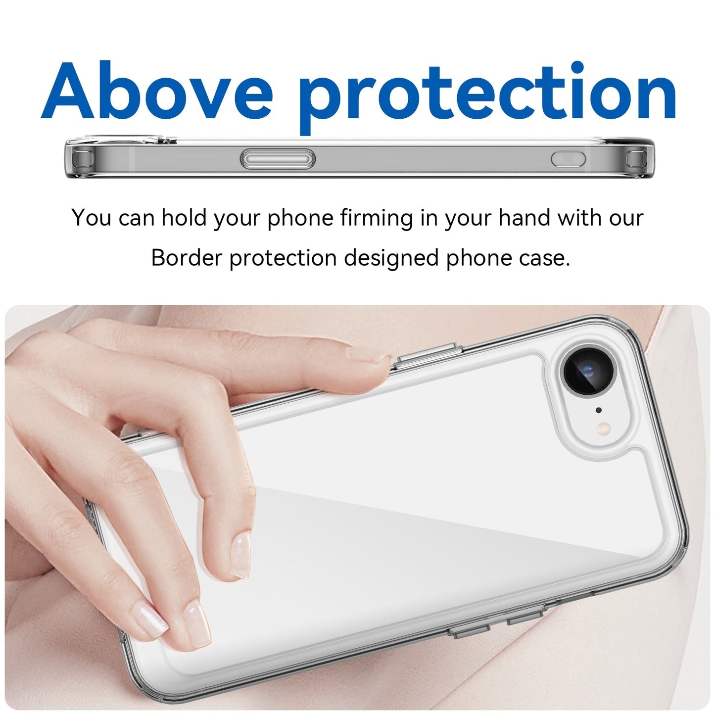 For iPhone 16e Colorful Series Acrylic + TPU Phone Case(Transparent)