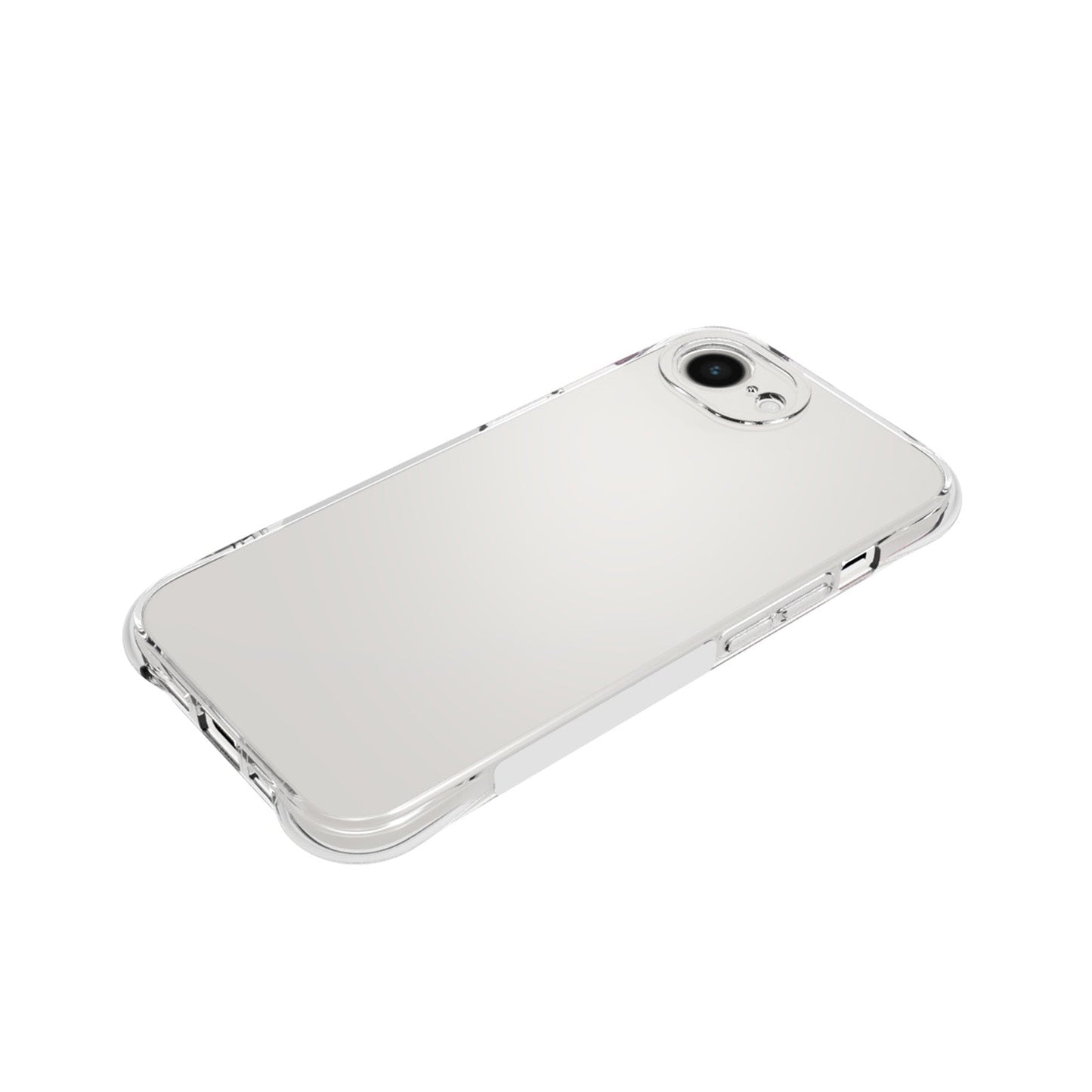 For iPhone 16e Shockproof Non-slip Thickening TPU Phone Case(Transparent)