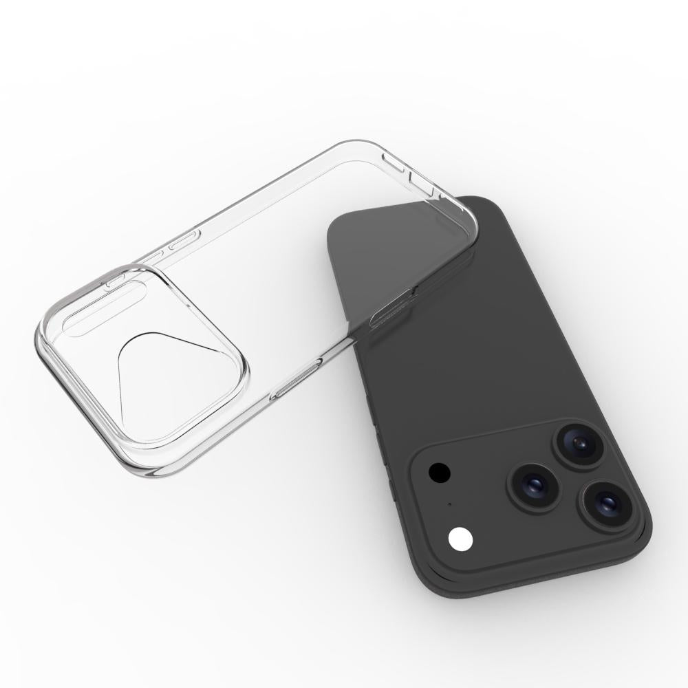 For iPhone 17 Pro Max Waterproof Texture TPU Phone Case(Transparent)