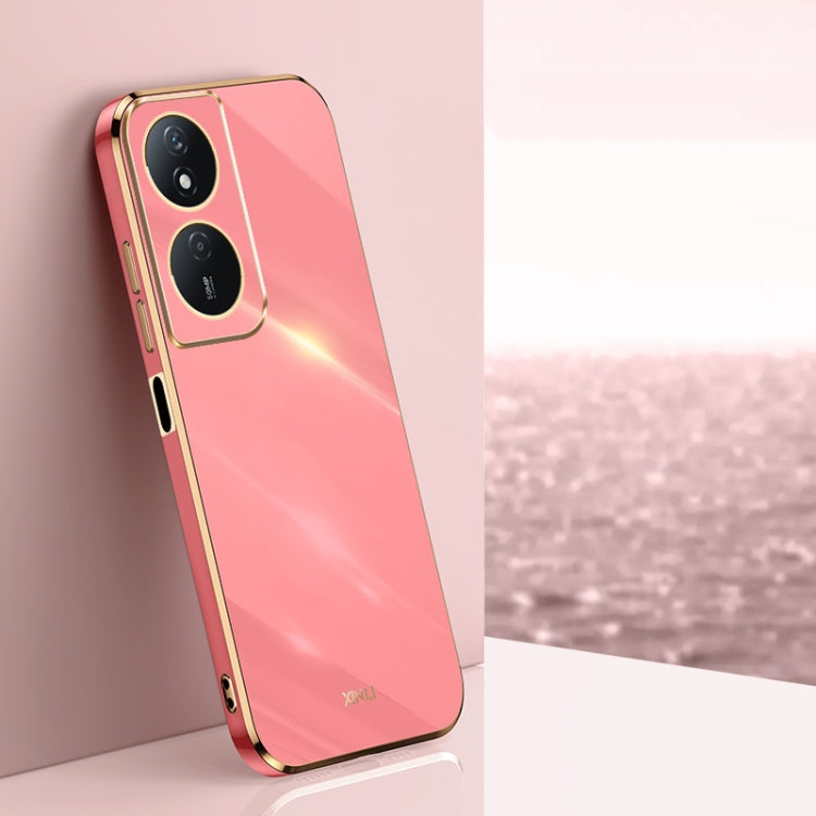 For Honor Play 50 Plus 5G XINLI Straight Edge 6D Electroplate TPU Phone Case(Hawthorn Red)