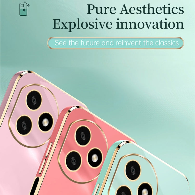 For Honor X50i+ 5G XINLI Straight Edge 6D Electroplate TPU Phone Case(Mint Green)