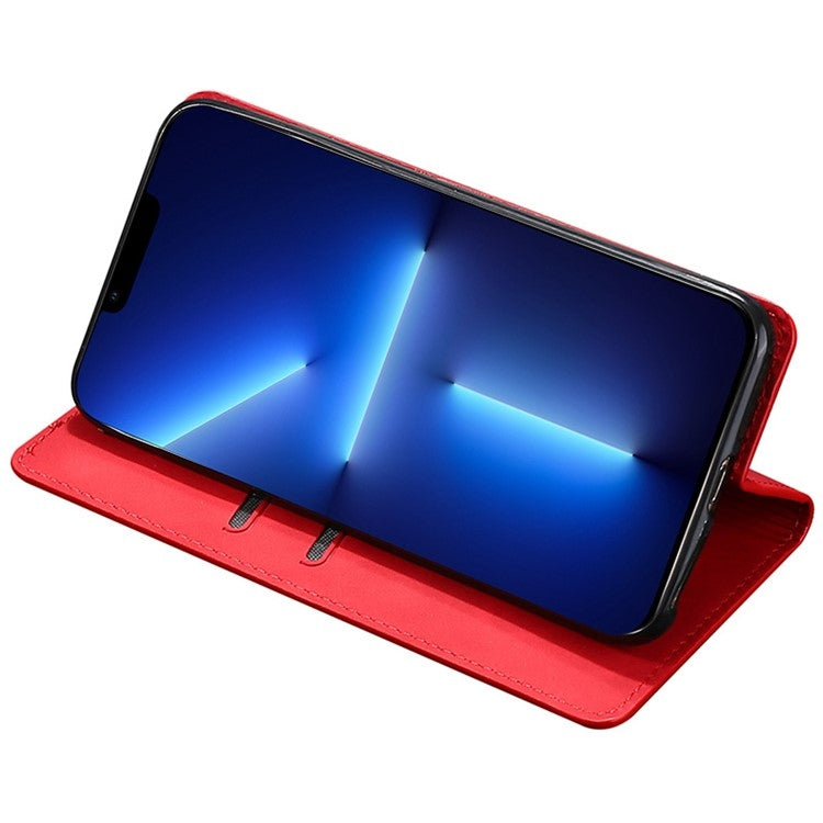 For Samsung Galaxy S24 5G Skin Feel Magnetic Leather Phone Case(Red)