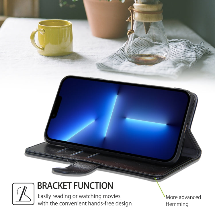 For Honor Magic6 Geometric Stitching Leather Phone Case(Black)