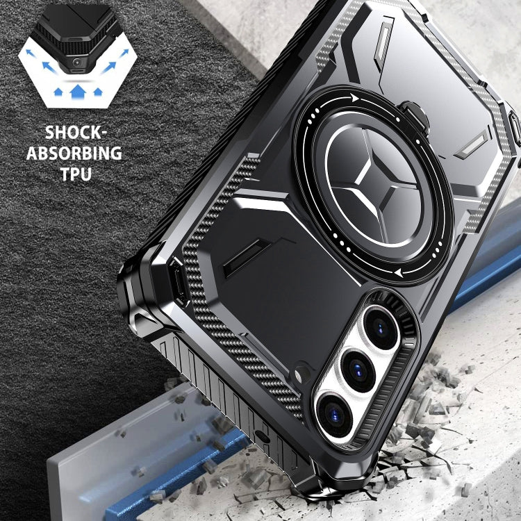 For Samsung Galaxy S24 5G Armor Series Holder Phone Case(Red)