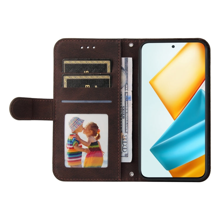 For Honor 90 GT Skin Feel Life Tree Metal Button Leather Phone Case(Brown)