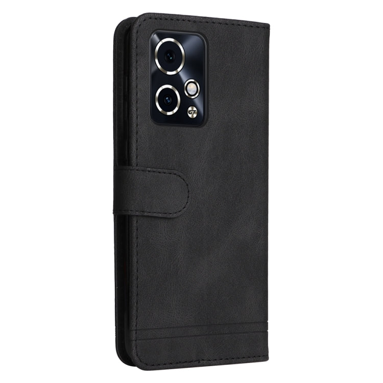 For Honor 90 GT Skin Feel Life Tree Metal Button Leather Phone Case(Black)