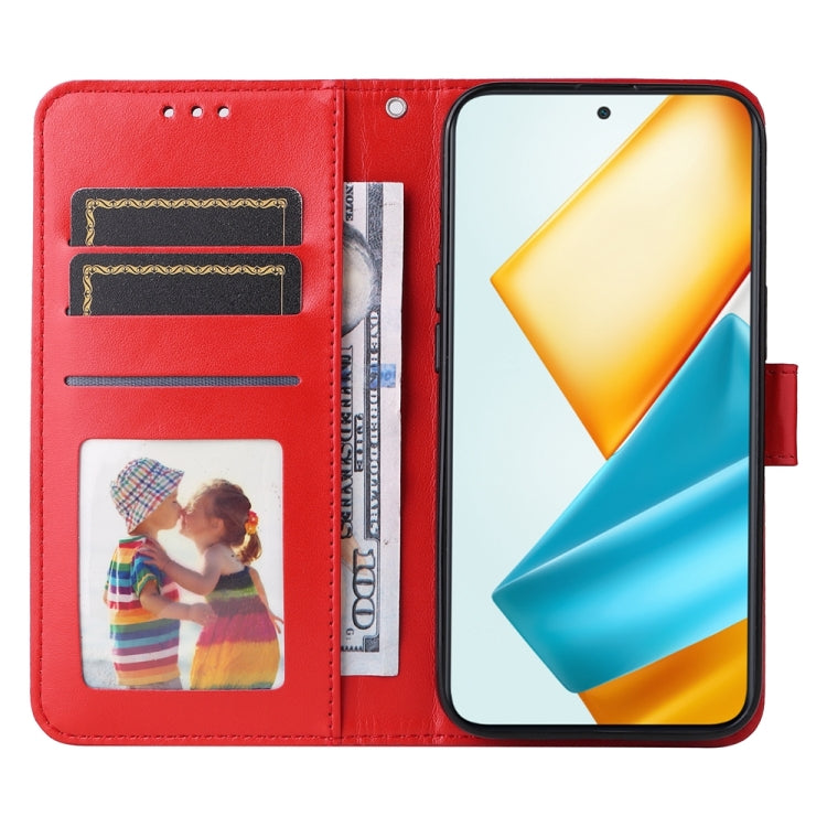 For Honor 90 GT Embossed Sunflower Leather Phone Case(Red)