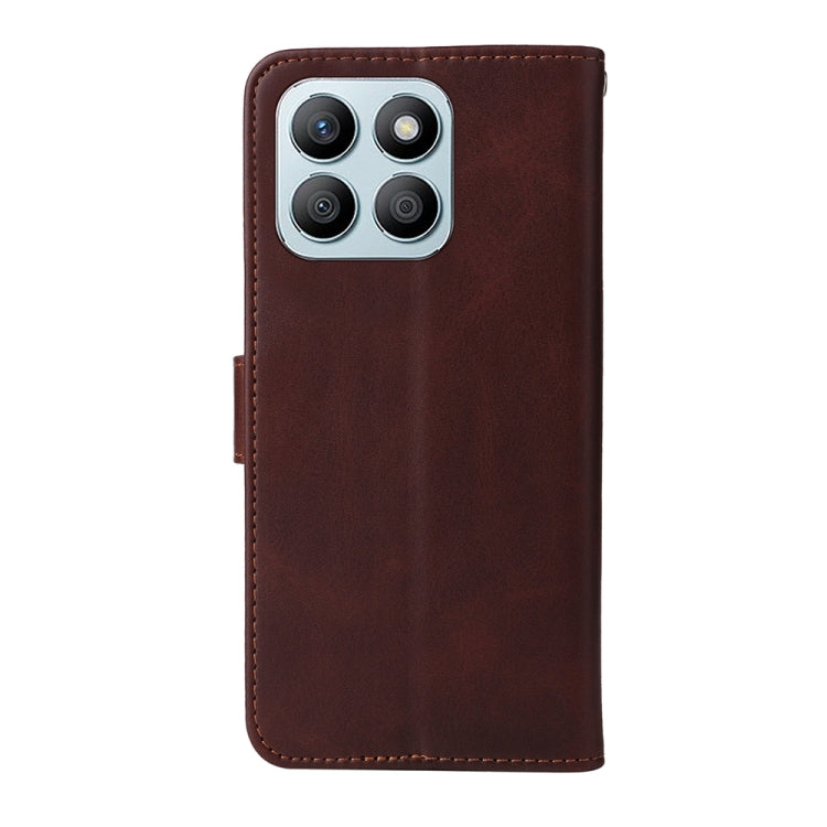 For Honor X8b Classic Calf Texture Flip Leather Phone Case(Brown)