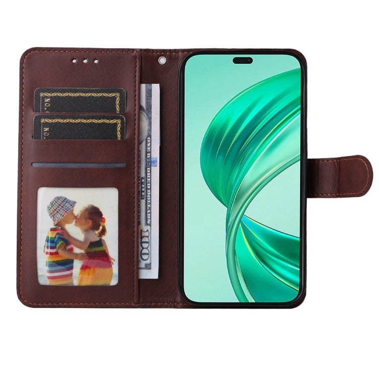 For Honor X8b Classic Calf Texture Flip Leather Phone Case(Brown)