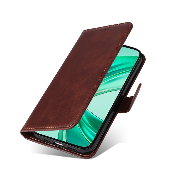 For Honor X8b Classic Calf Texture Flip Leather Phone Case(Brown)