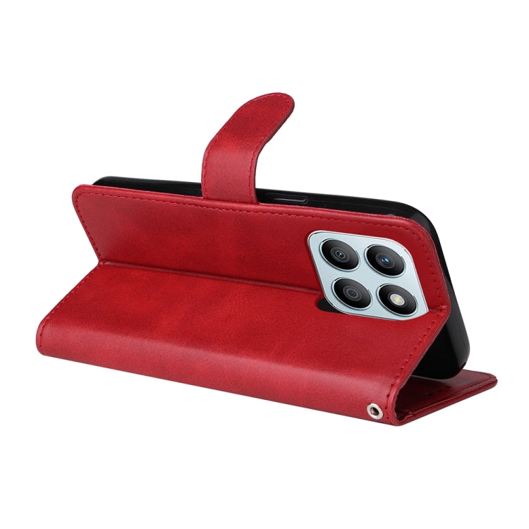 For Honor X8b Classic Calf Texture Flip Leather Phone Case(Red)