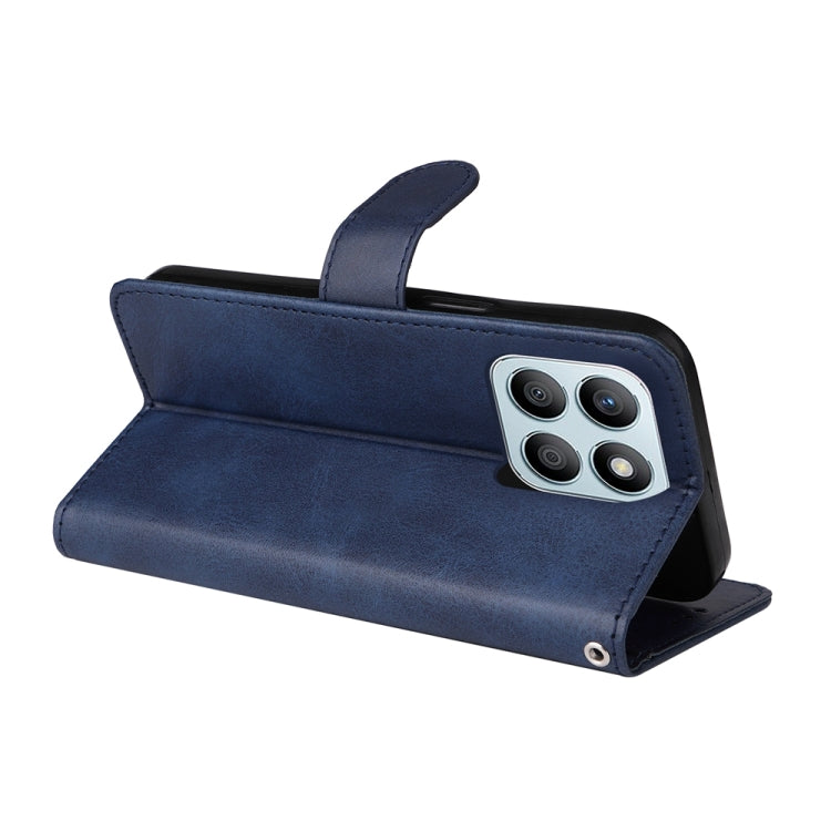 For Honor X8b Classic Calf Texture Flip Leather Phone Case(Blue)