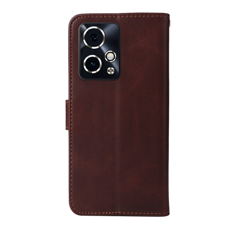 For Honor 90 GT Classic Calf Texture Flip Leather Phone Case(Brown)