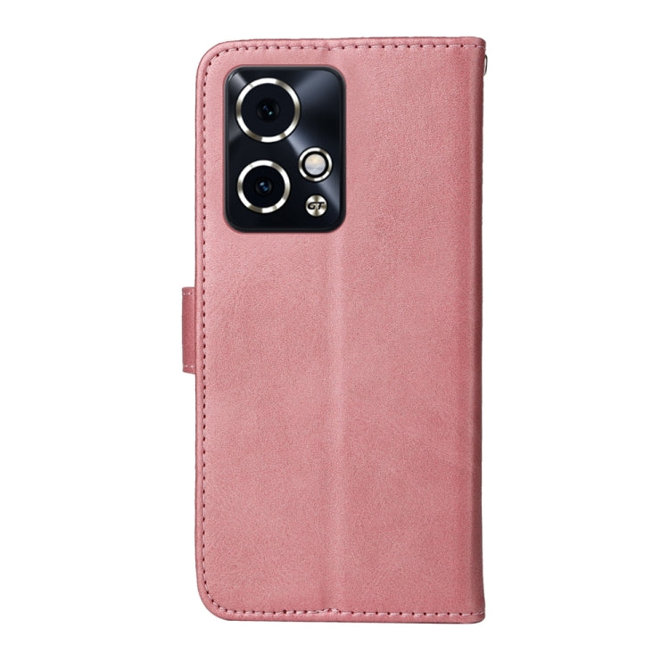 For Honor 90 GT Classic Calf Texture Flip Leather Phone Case(Rose Gold)