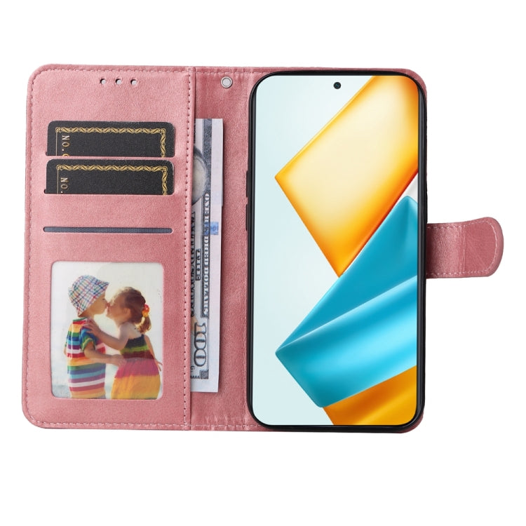 For Honor 90 GT Classic Calf Texture Flip Leather Phone Case(Rose Gold)