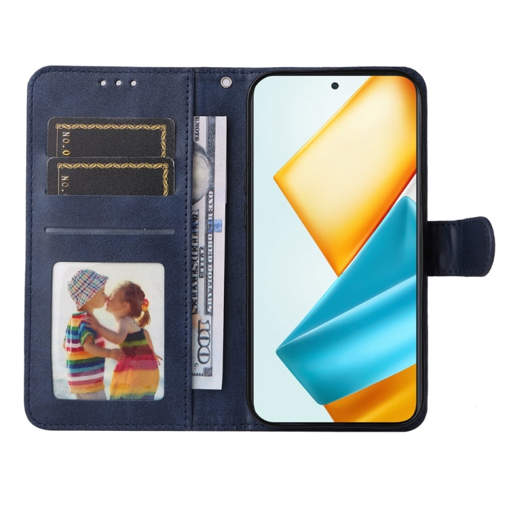 For Honor 90 GT Classic Calf Texture Flip Leather Phone Case(Blue)