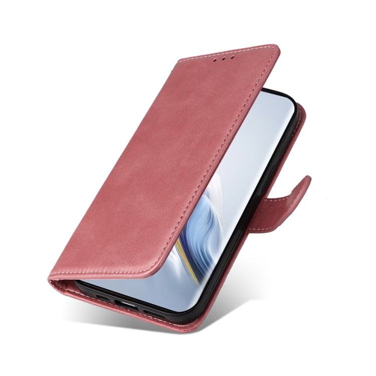 For Honor Magic6 Pro Classic Calf Texture Flip Leather Phone Case(Rose Gold)