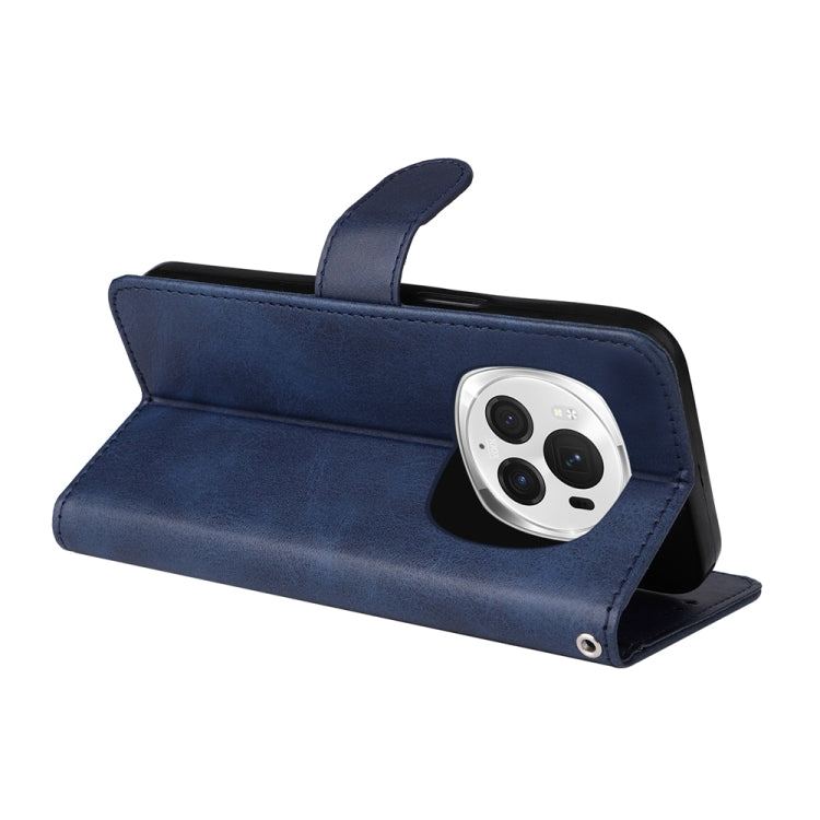 For Honor Magic6 Pro Classic Calf Texture Flip Leather Phone Case(Blue)