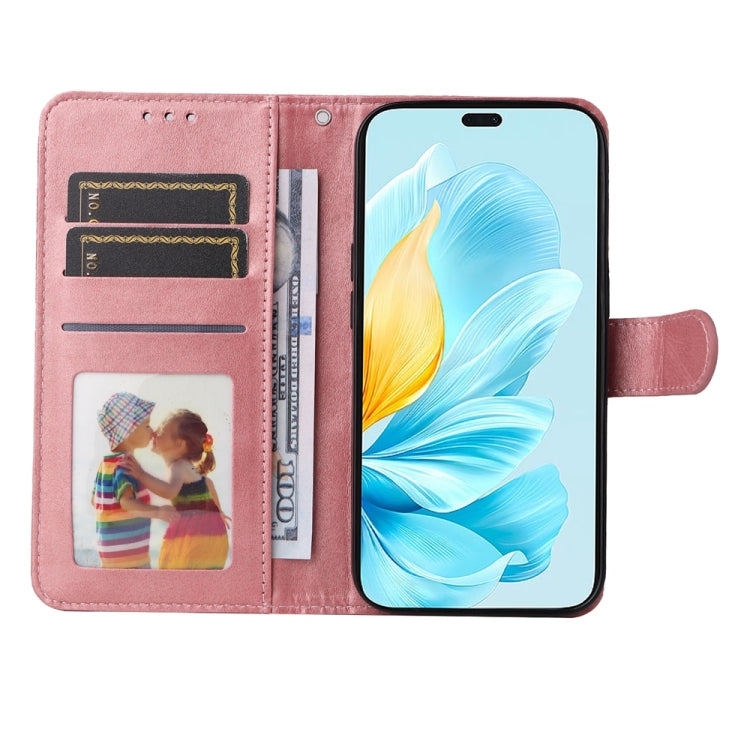 For Honor 200 Lite 5G Global Classic Calf Texture Flip Leather Phone Case(Rose Gold)