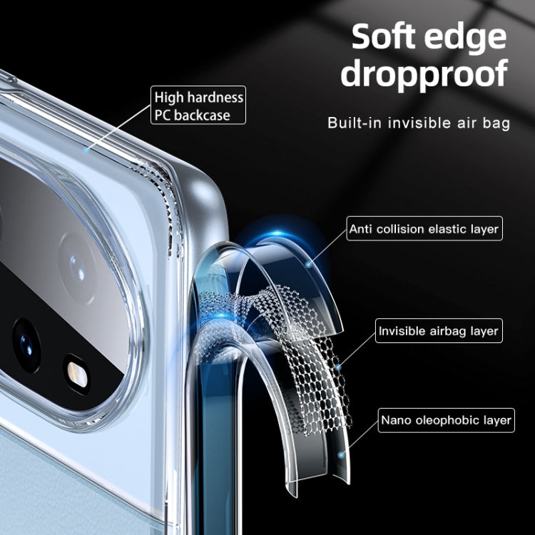 For Honor 100 Pro Armor Clear TPU Hard PC Phone Case(Clear)