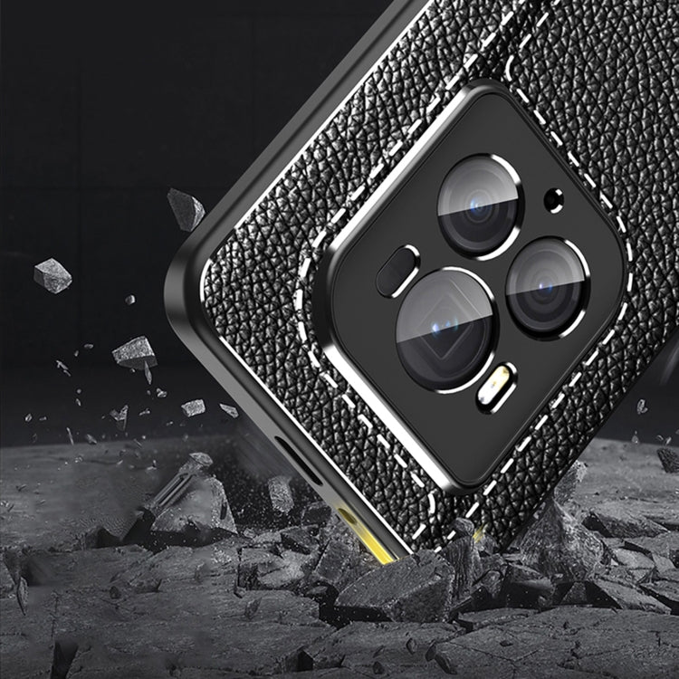 For Honor Magic6 Ultimate Litchi Texture Shockproof TPU Phone Case(Black)