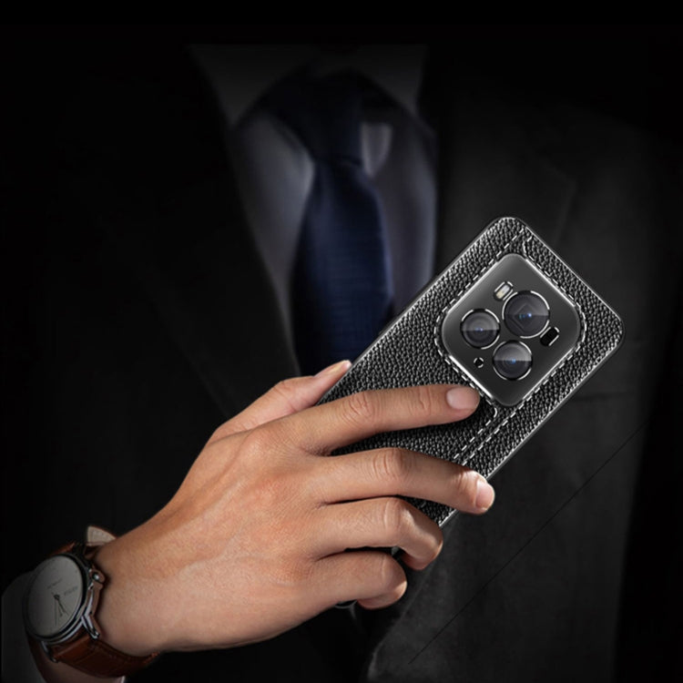 For Honor Magic6 Ultimate Litchi Texture Shockproof TPU Phone Case(Black)