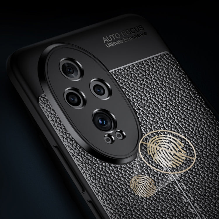 For Honor 200 Pro Litchi Texture Shockproof TPU Phone Case(Blue)