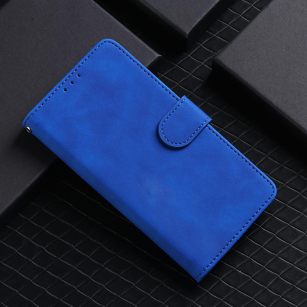 For vivo V50 Skin Feel Magnetic Flip Leather Phone Case(Blue)