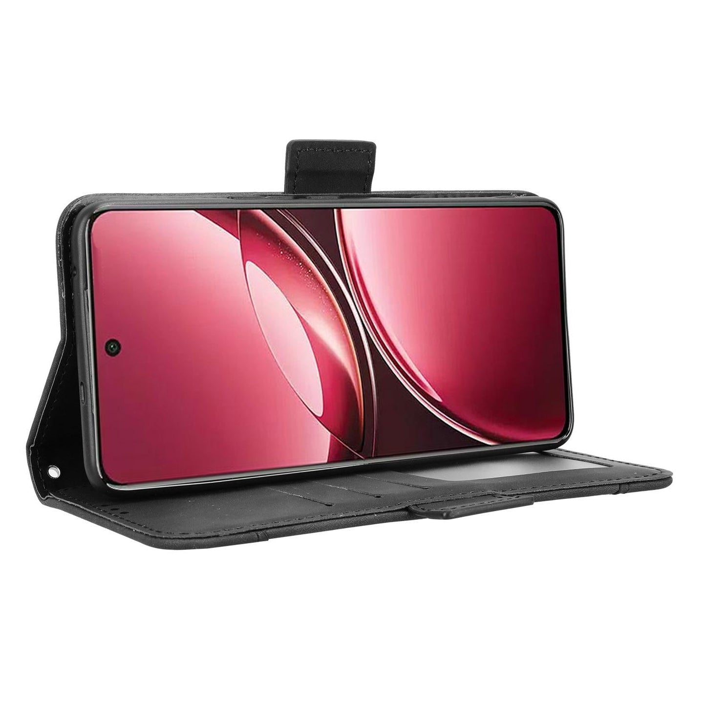 For vivo V50 5G Skin Feel Calf Texture Card Slots Leather Phone Case(Black)