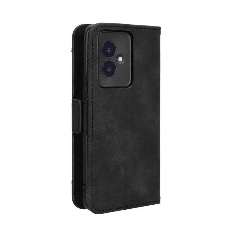 For Honor 100 5G Skin Feel Calf Texture Card Slots Leather Phone Case(Black)