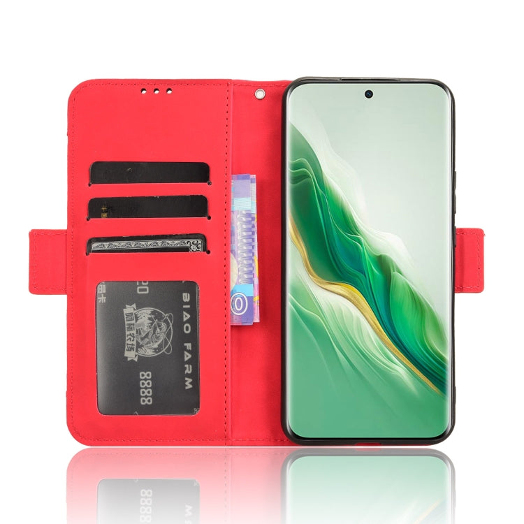 For Honor Magic6 5G Skin Feel Calf Texture Card Slots Leather Phone Case(Red)