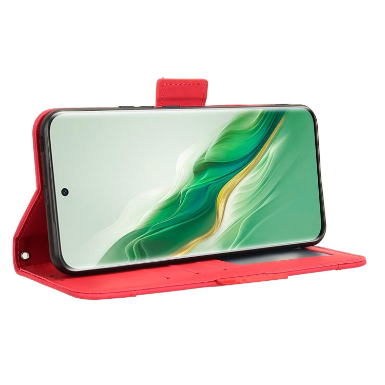 For Honor Magic6 5G Skin Feel Calf Texture Card Slots Leather Phone Case(Red)