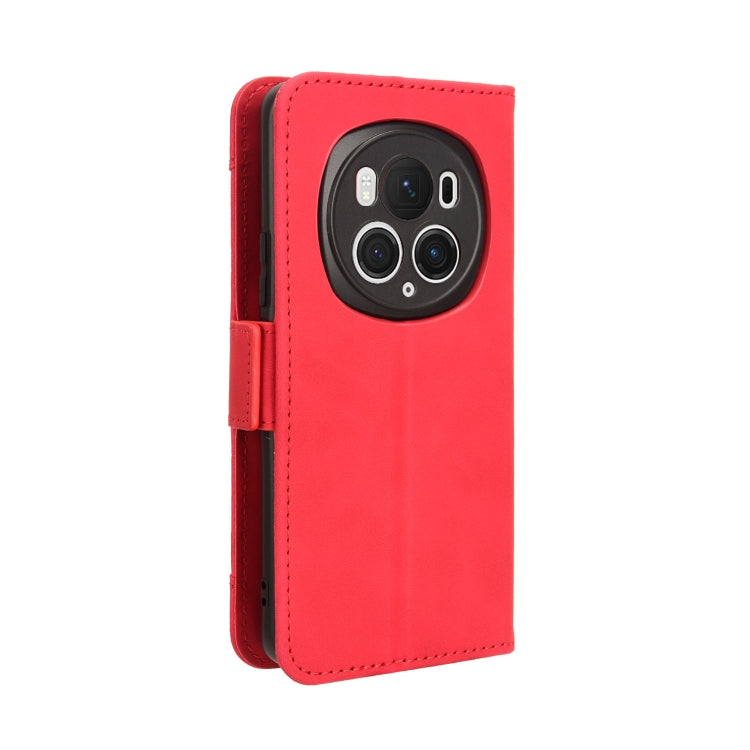 For Honor Magic6 Pro Skin Feel Calf Texture Card Slots Leather Phone Case(Red)
