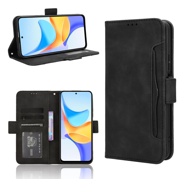 For Honor Play 50 Plus Skin Feel Calf Texture Card Slots Leather Phone Case(Black)