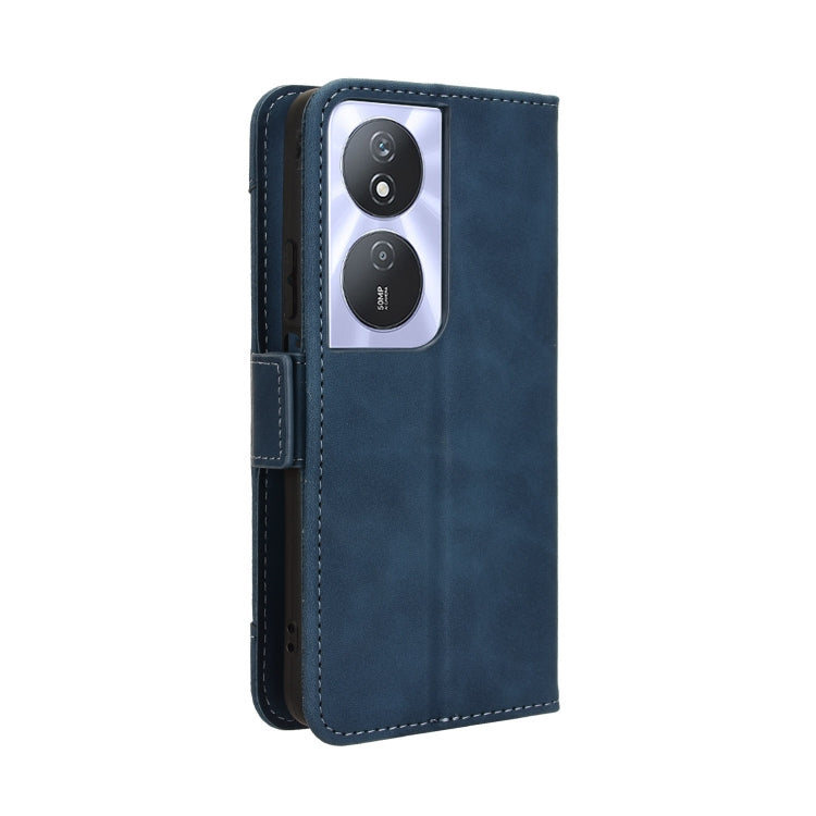 For Honor Play 50 Plus Skin Feel Calf Texture Card Slots Leather Phone Case(Blue)