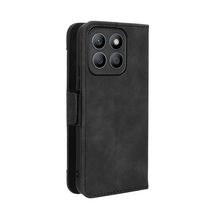 For Honor X8b 4G Skin Feel Calf Texture Card Slots Leather Phone Case(Black)