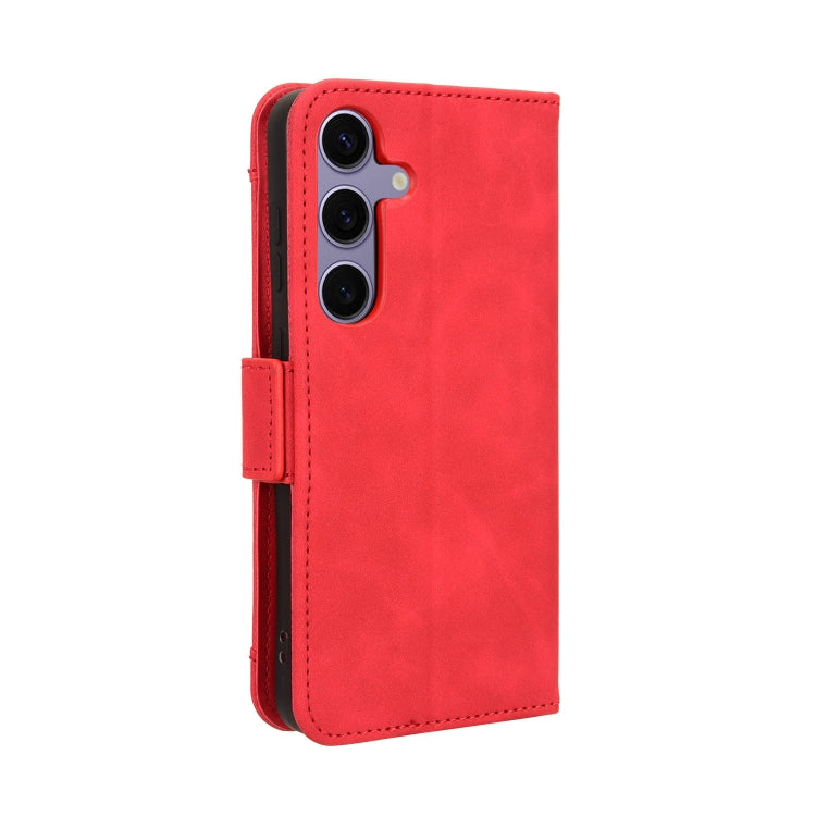 For Samsung Galaxy S24 5G Skin Feel Calf Texture Card Slots Leather Phone Case(Red)