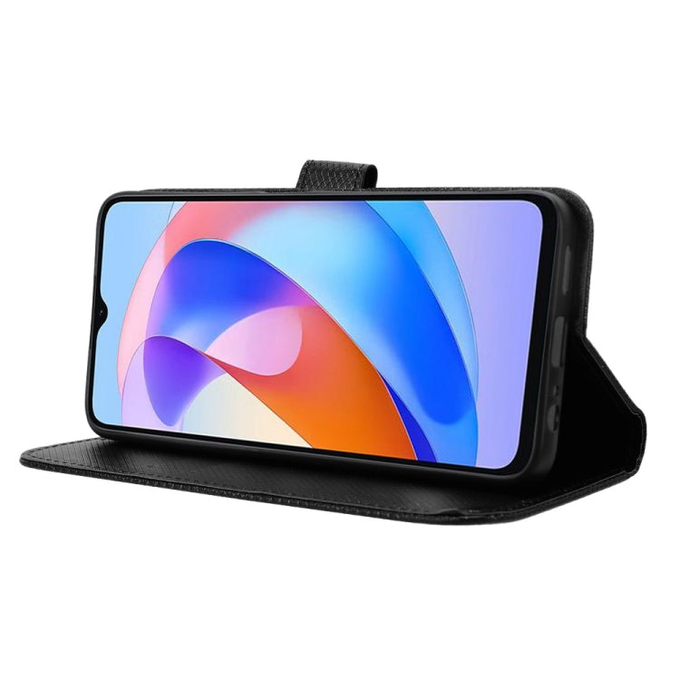 For Honor X5 Plus Diamond Texture Leather Phone Case(Black)