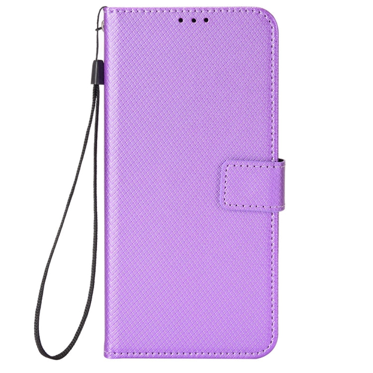 For Honor X5 Plus Diamond Texture Leather Phone Case(Purple)