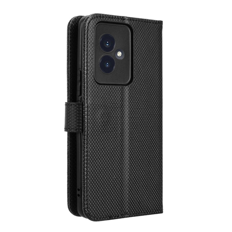 For Honor 100 5G Diamond Texture Leather Phone Case(Black)