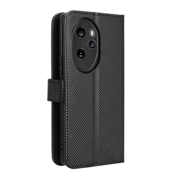 For Honor 100 Pro 5G Diamond Texture Leather Phone Case(Black)