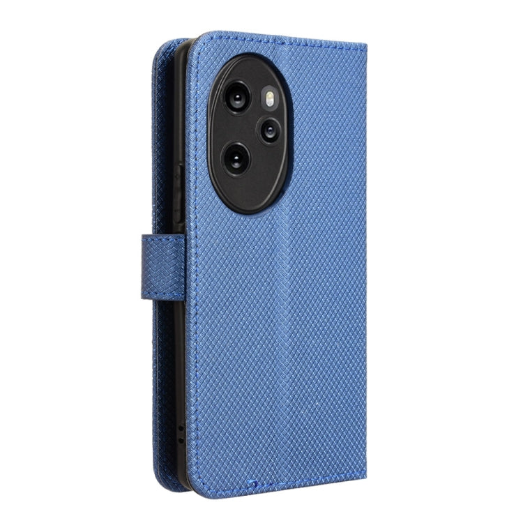For Honor 100 Pro 5G Diamond Texture Leather Phone Case(Blue)