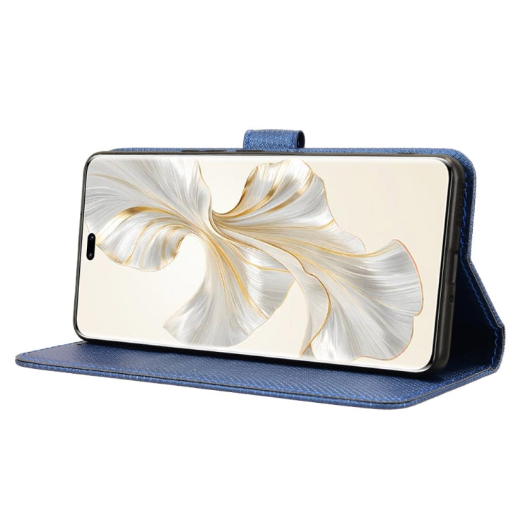 For Honor 100 Pro 5G Diamond Texture Leather Phone Case(Blue)